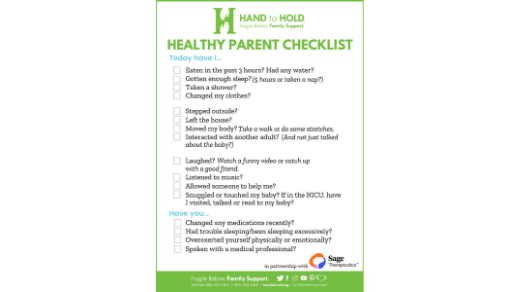healthy parent checklist small article
